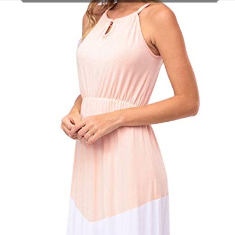 Bohemian Halter Sleeveless Chevron Maxi Dress